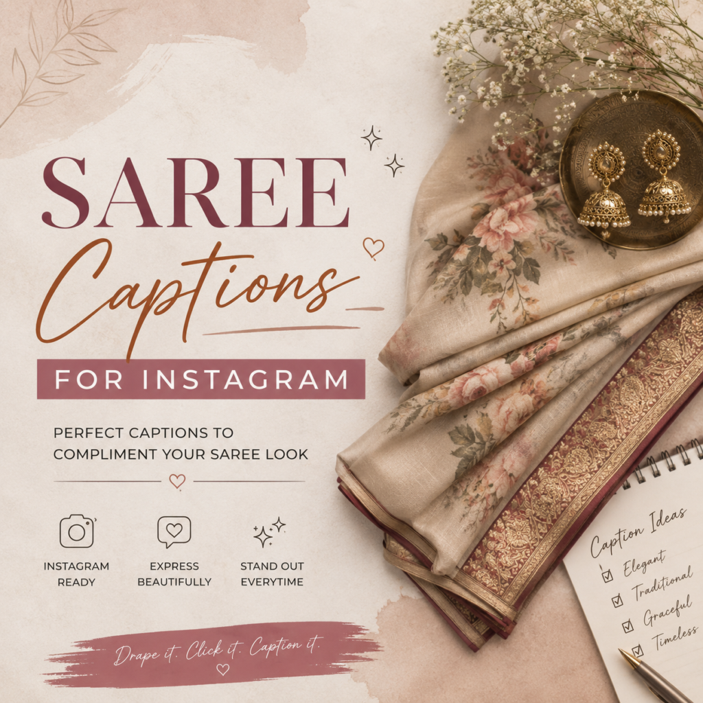 Saree Captions Mishrana